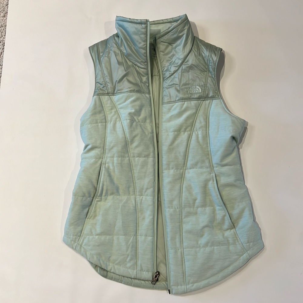 The North Face Quilted Mint Green Vest